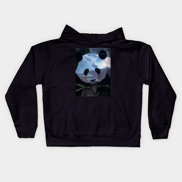 Panda Bear Kids Hoodie by teenamarie23art